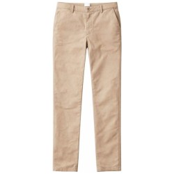 Charlie Chino Pants Stretch Twill Beige - Coupe Slim femme