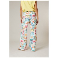 Pantalon Wide-Leg LORELA Imprimé Tropical | DEELUXE 2