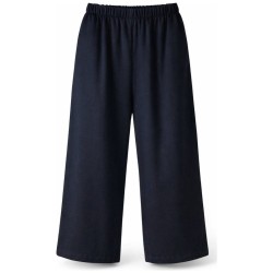Pantalon Large Fluide Bleu Marine Imperial
