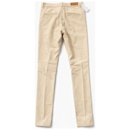 Charlie Chino Pants Stretch Twill Beige - Coupe Slim femme