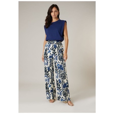 Pantalon VAHLINA Deeluxe – Wide-Leg Floral Femme