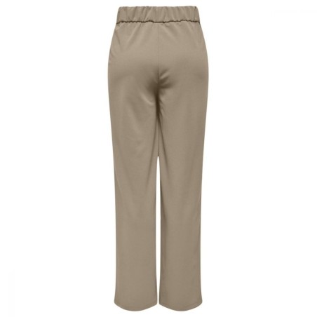 Pantalon Wide Leg Beige Taille Haute | Only