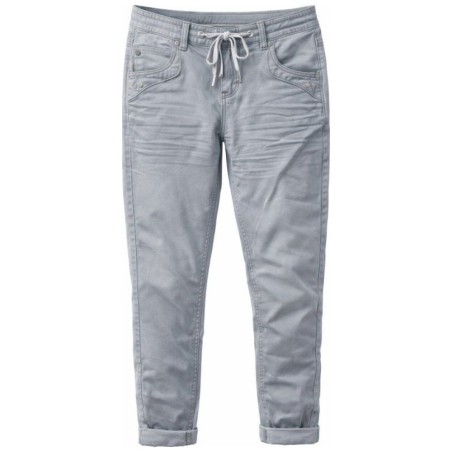 Pantalon Tom Tailor Tapered Relaxed Femme Gris - Coton