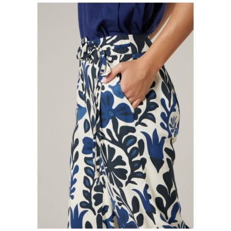 Pantalon VAHLINA Deeluxe – Wide-Leg Floral Femme